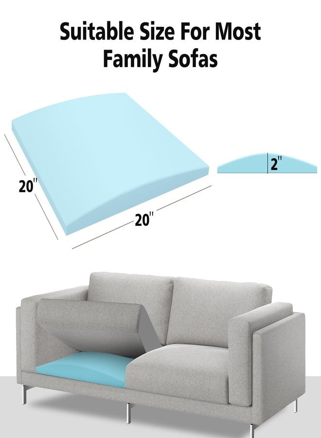 RA RUNNING ALIEN Couch Cushions Support for Sagging Seat -20"X 20"Curved Foam Sofa Cushion Support Board,Blue Couch Supporterfor Under The Cushions,Set of 3 - Image 3